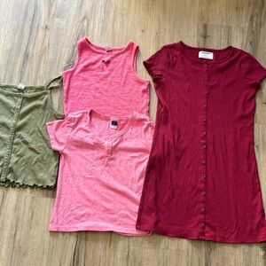 Old Navy Pink Button-Up Top